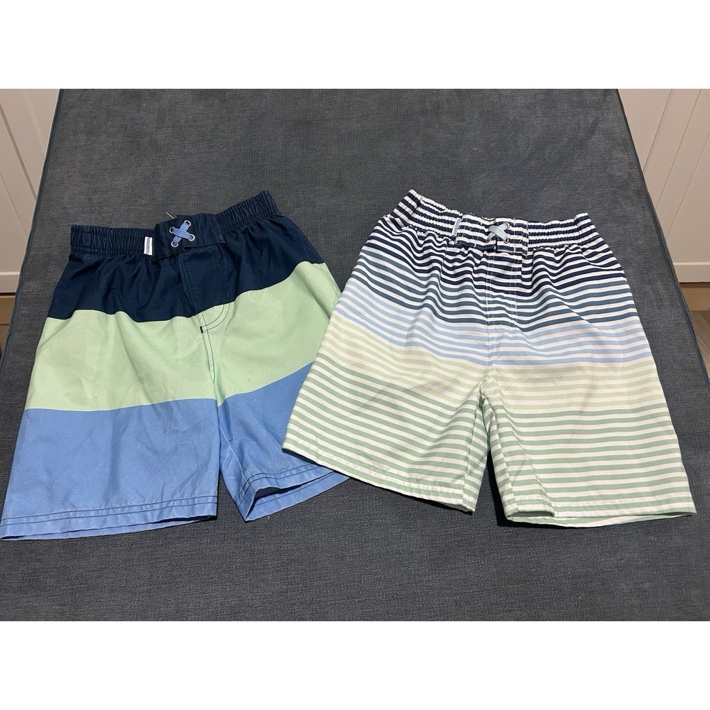 Boys Rugged‎ Butts Swim Trunks Size 8 Lot Of 2 Pairs